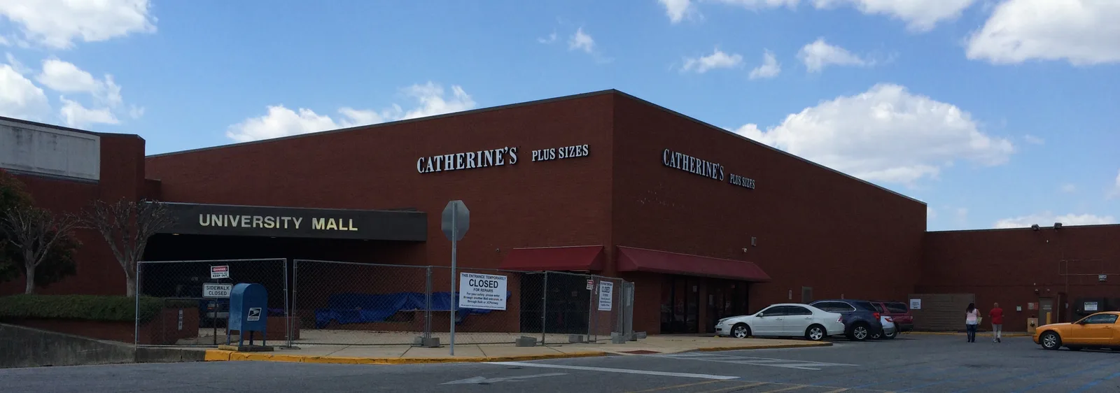 The entrance to University Mall on McFarland Boulevard East in Tuscaloosa, one of the county's polling places.
